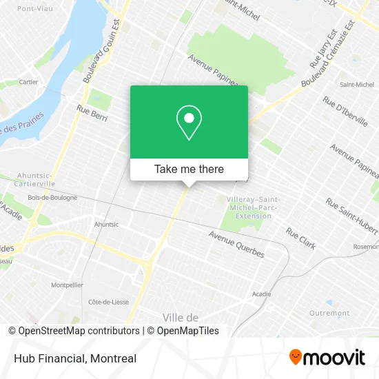 Hub Financial map