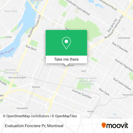 Evaluation Fonciere Pr map