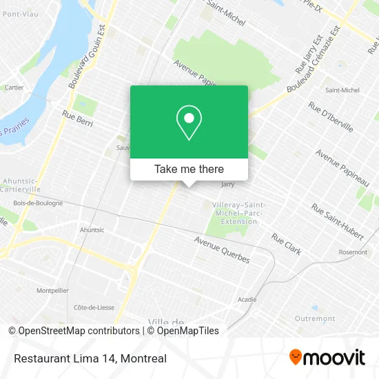 Restaurant Lima 14 map