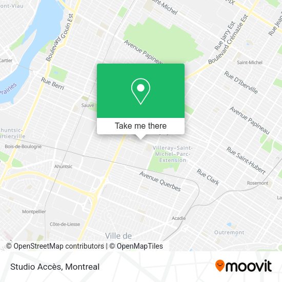 Studio Accès map