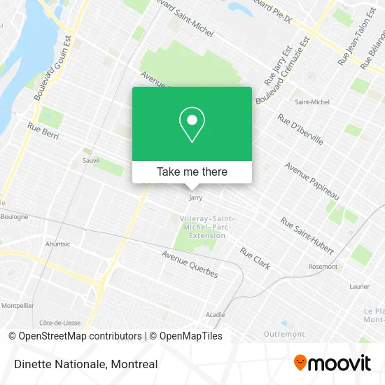 Dinette Nationale map