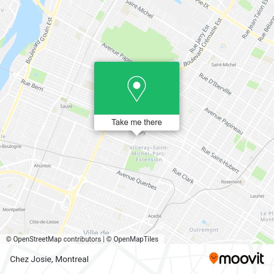 Chez Josie map