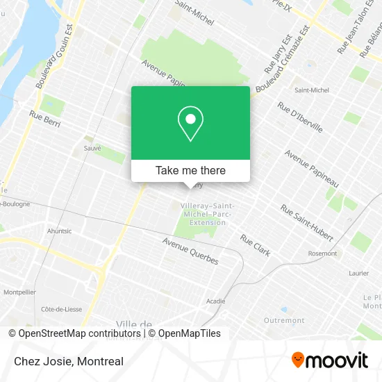 Chez Josie map