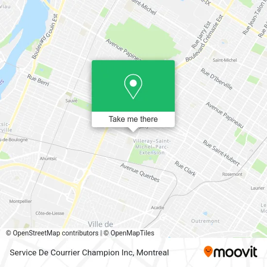 Service De Courrier Champion Inc map