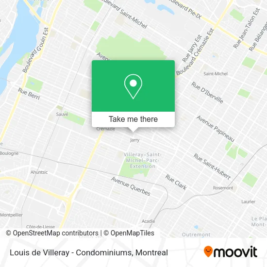 Louis de Villeray - Condominiums map