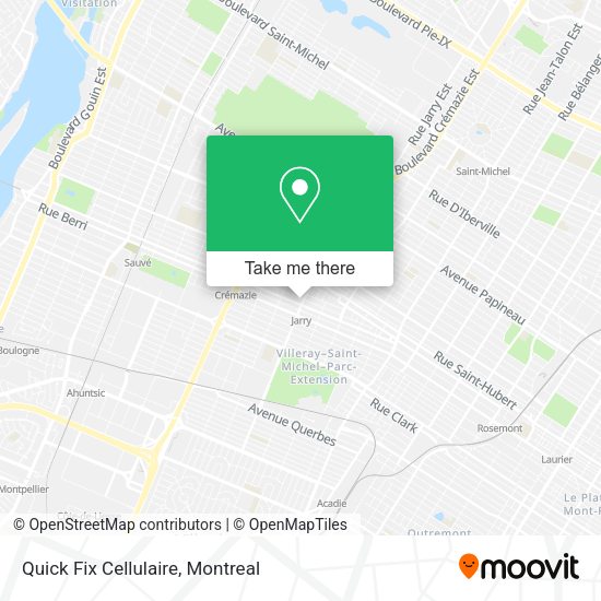 Quick Fix Cellulaire map