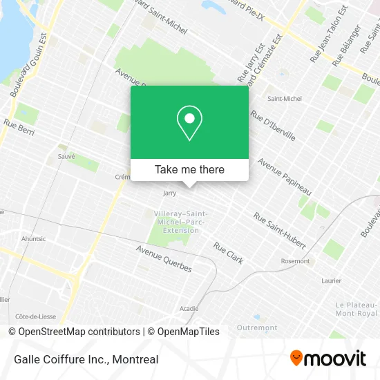 Galle Coiffure Inc. map