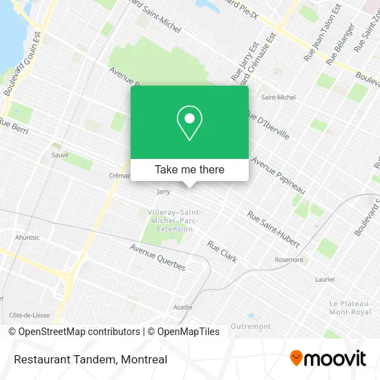 Restaurant Tandem map