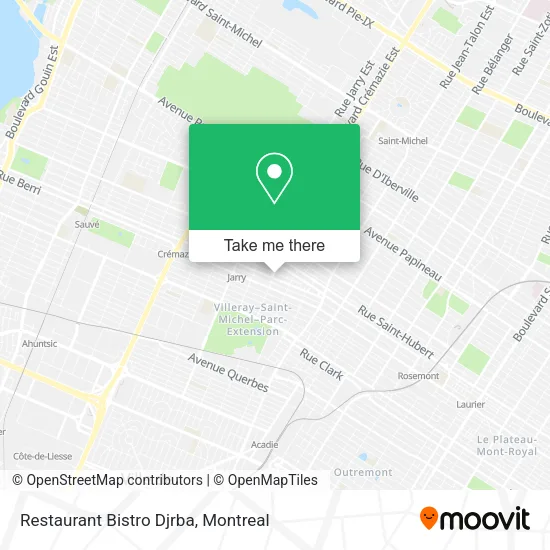 Restaurant Bistro Djrba map