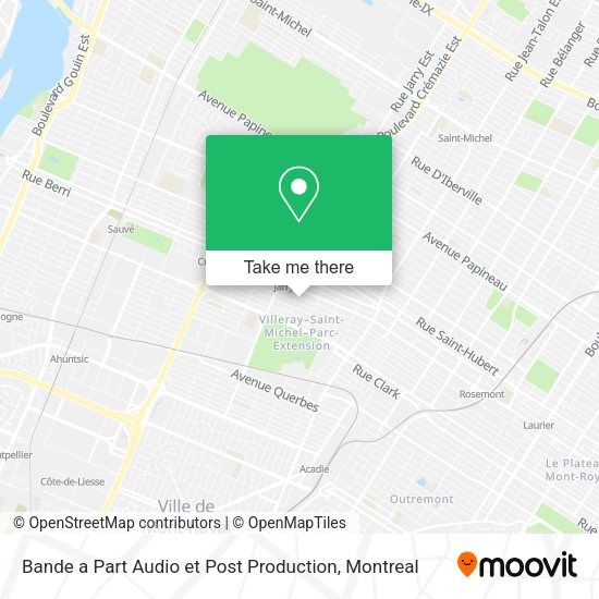 Bande a Part Audio et Post Production map