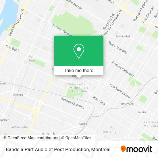 Bande a Part Audio et Post Production map