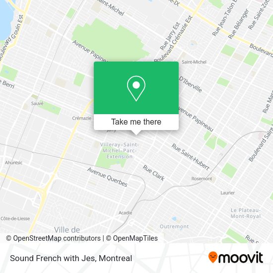 Sound French with Jes map