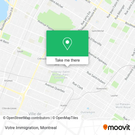 Votre Immigration map