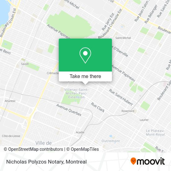 Nicholas Polyzos Notary map