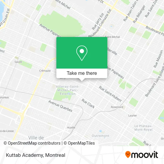 Kuttab Academy map