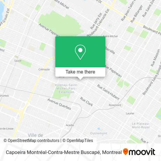 Capoeira Montréal-Contra-Mestre Buscapé map