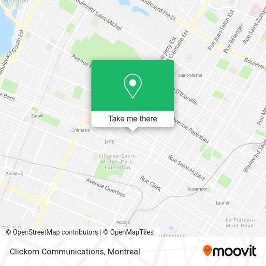 Clickom Communications map