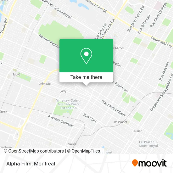 Alpha Film map