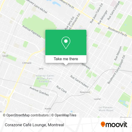 Corazone Café Lounge map