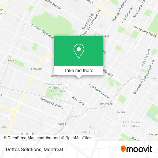 Dettes Solutions map