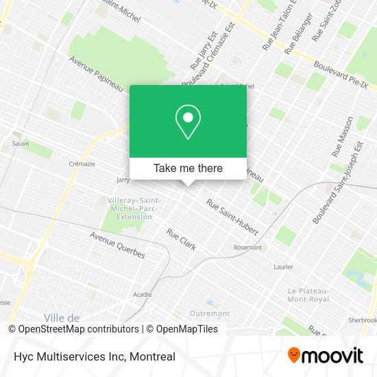 Hyc Multiservices Inc map