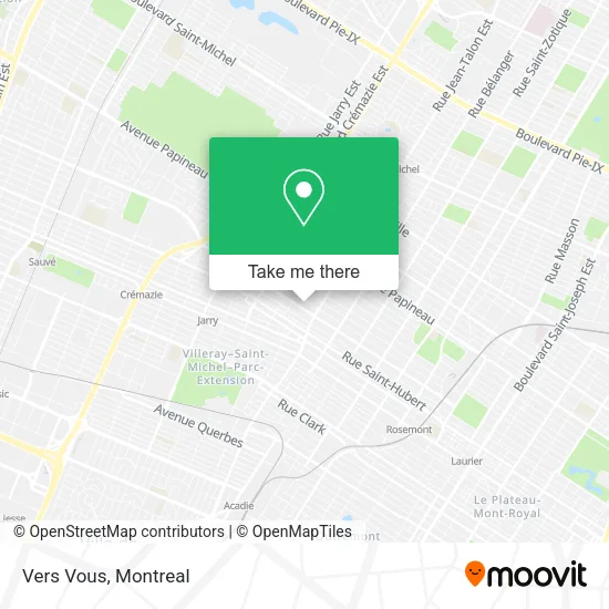 Vers Vous map