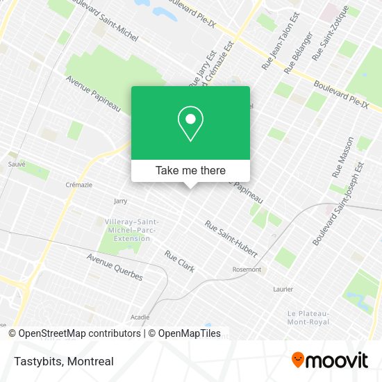 Tastybits map