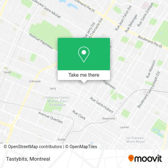 Tastybits map