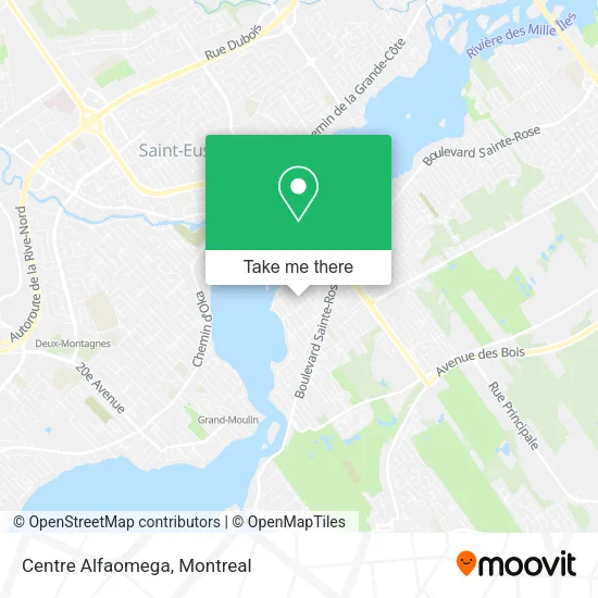 Centre Alfaomega map