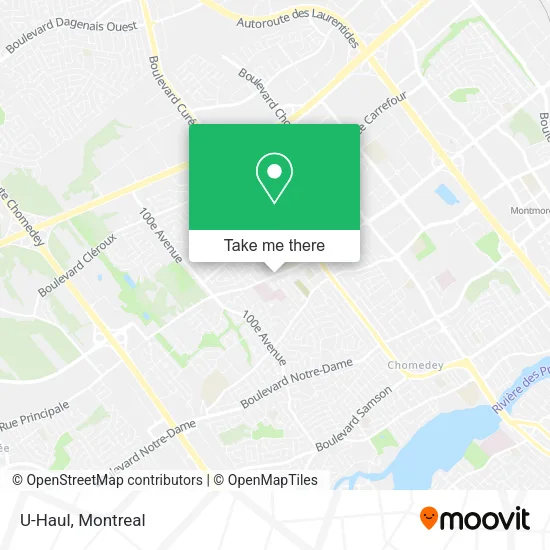 U-Haul map