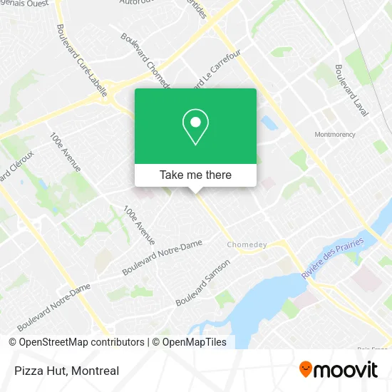 Pizza Hut map