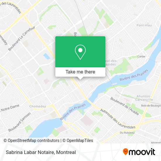 Sabrina Labar Notaire map