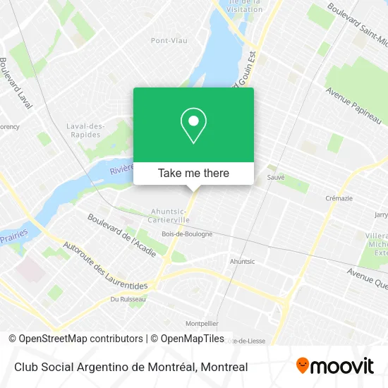 Club Social Argentino de Montréal map