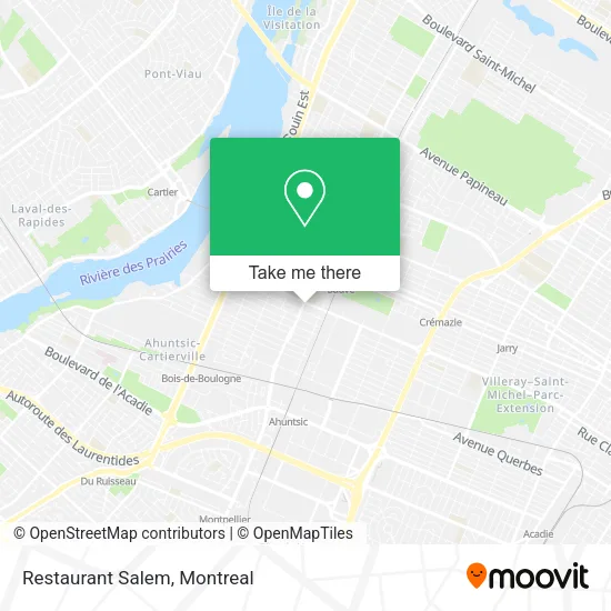 Restaurant Salem map