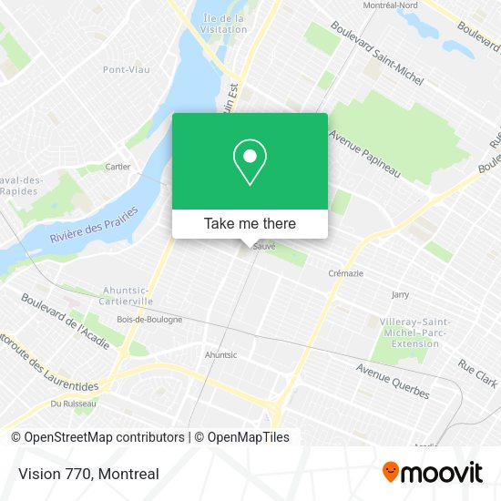 Vision 770 map