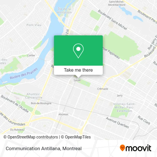 Communication Antillana map