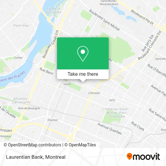 Laurentian Bank map