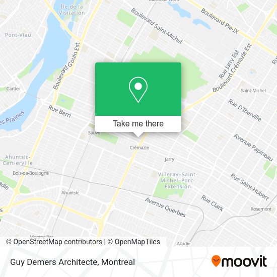 Guy Demers Architecte map