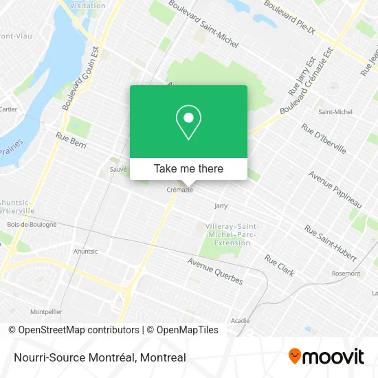 Nourri-Source Montréal map