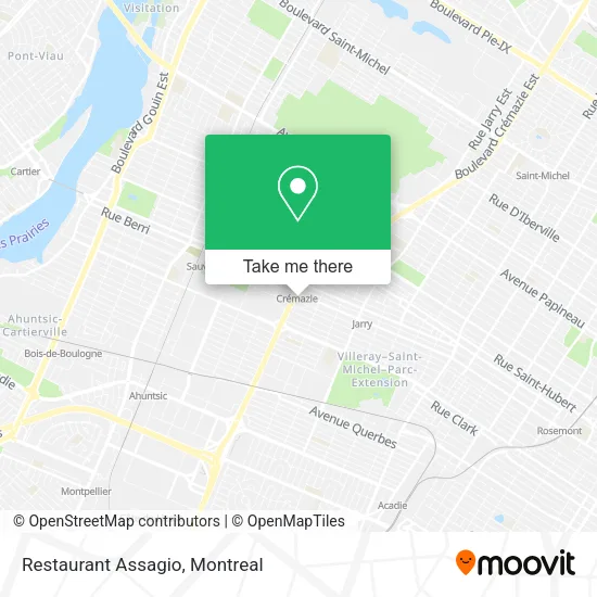 Restaurant Assagio map