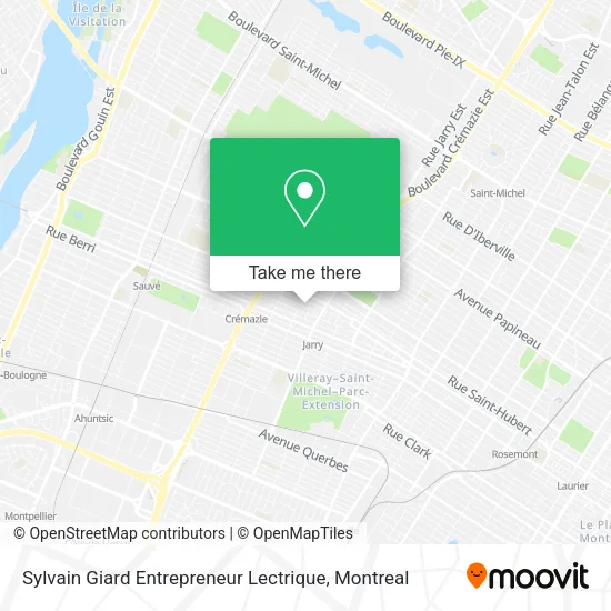 Sylvain Giard Entrepreneur Lectrique map