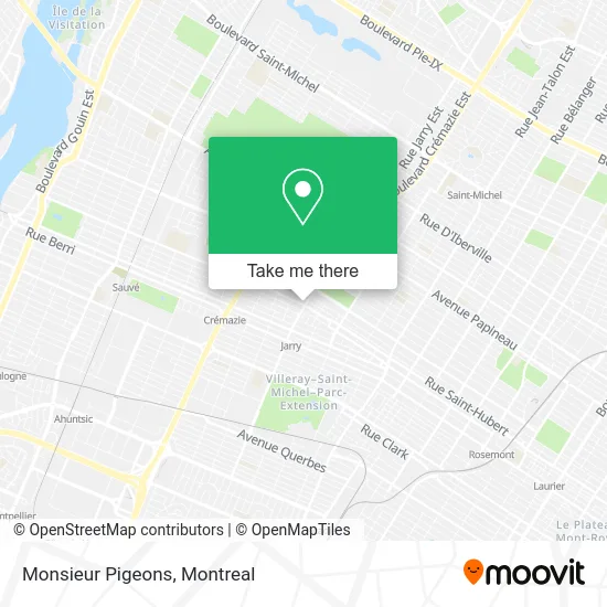 Monsieur Pigeons map
