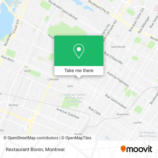 Restaurant Bonin map