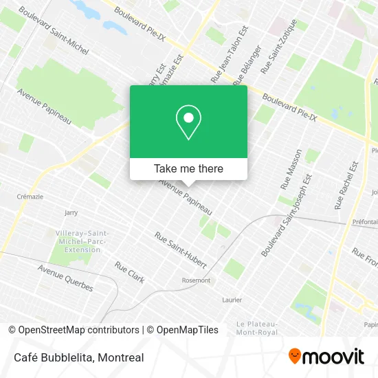 Café Bubblelita map