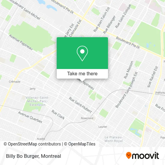 Billy Bo Burger map