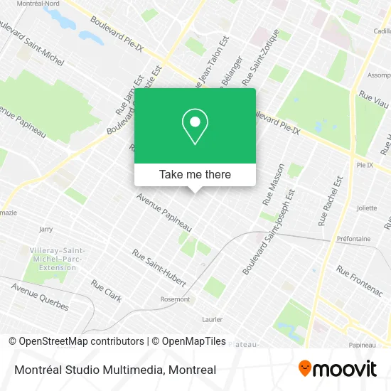 Montréal Studio Multimedia map