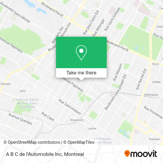 A B C de l'Automobile Inc map