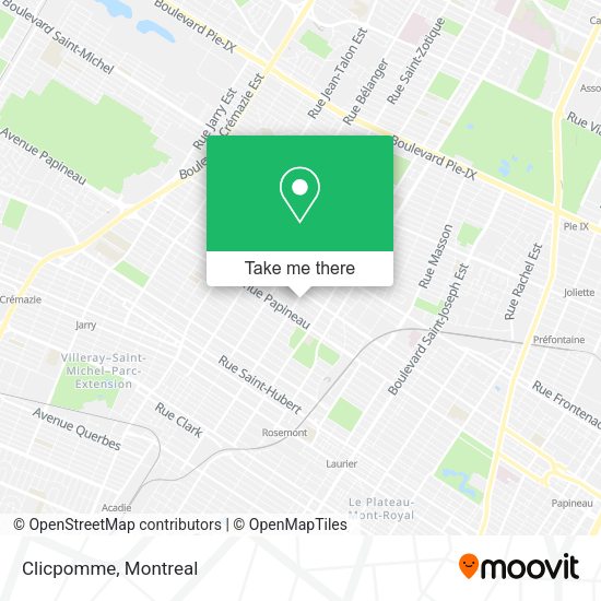 Clicpomme map