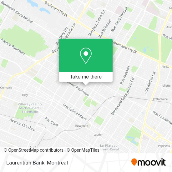 Laurentian Bank map