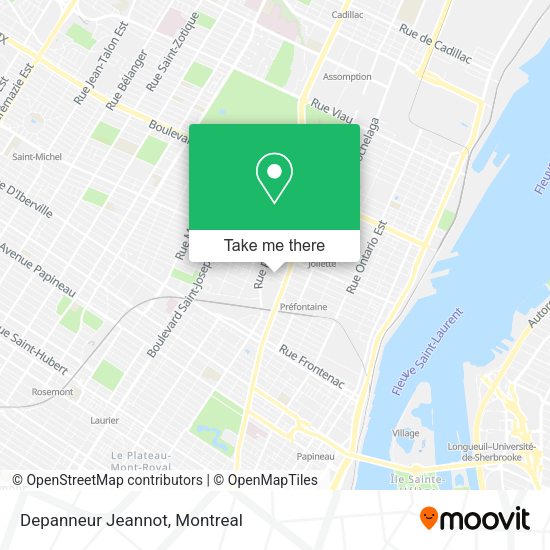 Depanneur Jeannot map